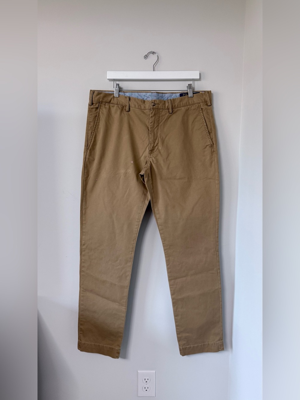 Polo Ralph Lauren Mens 36x32 Slim Stretch Chino Pants Casual Work Office Classic